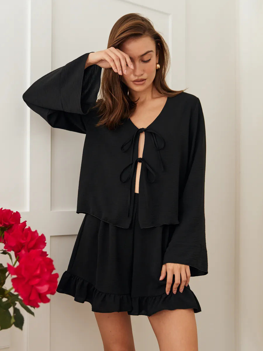 Women's V-Neck Pajama Set