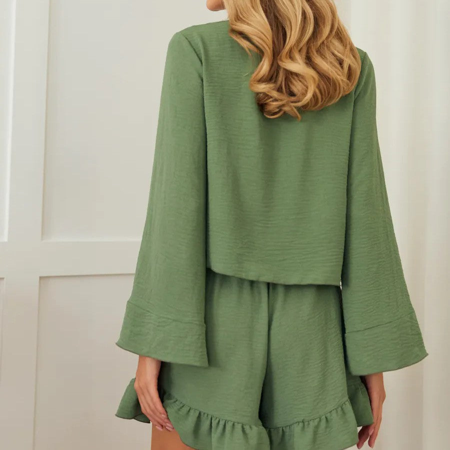 Women's V-Neck Pajama Set