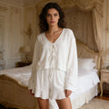 Women's Tie Front Pajama Set