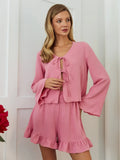 Women's V-Neck Pajama Set